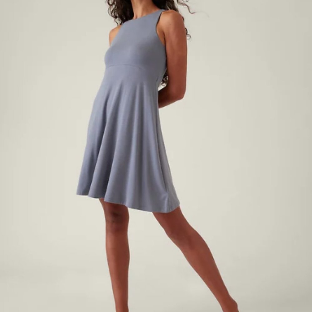Athleta Santorini Thera Dress - Coastline Blue